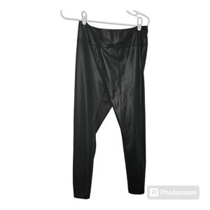 Wild Fable Black Waxed Look Leggings Ankle Crop Women’s Large